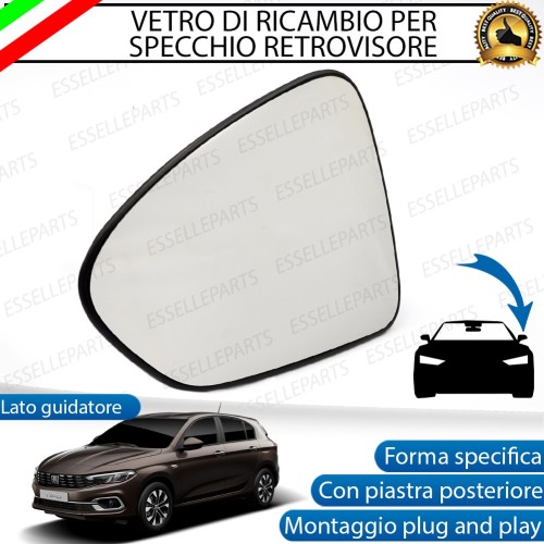Specchietto LATO GUIDATORE Retrovisore Termico Laterale di Ricambio per FIAT TIPO
