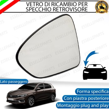 Specchietto LATO PASSEGGERO Retrovisore Termico Laterale di Ricambio per FIAT TIPO