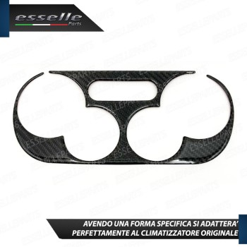 - CLIMATIZZATORE MANUALE - COVER IN CARBON LOOK LUCIDO ADESIVO PER ABARTH 500 595 695