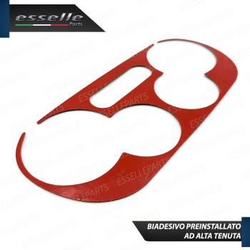 - CLIMATIZZATORE MANUALE - COVER IN CARBON LOOK LUCIDO ADESIVO PER ABARTH 500 595 695