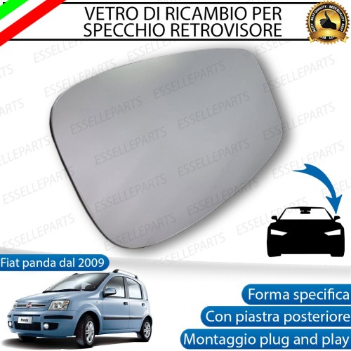 Per Modelli Dal 2009 Specchietto Lato Guidatore Retrovisore Laterale Di Ricambio Per Fiat Panda Ii