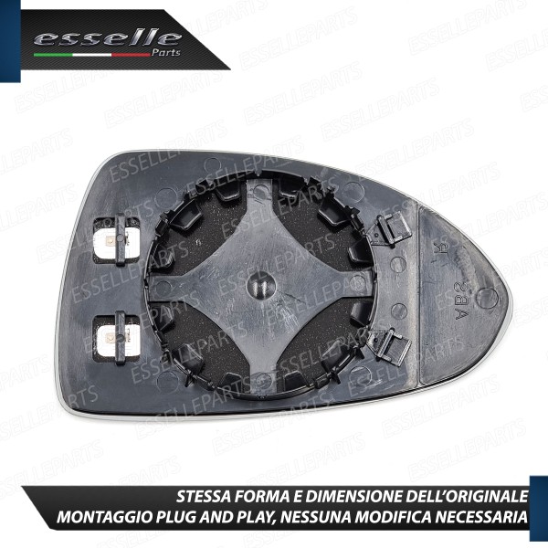 Specchietto Lato Guidatore Retrovisore Termico Laterale Di Ricambio Per Opel Corsa E