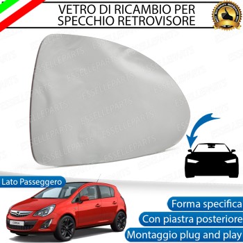 Specchietto Lato Passeggero Retrovisore Termico Laterale Di Ricambio Per Opel Corsa D Restyling Specchietto Lato Passeggero Retrovisore Termico Laterale Di Ricambio Per Opel Corsa D Restyling