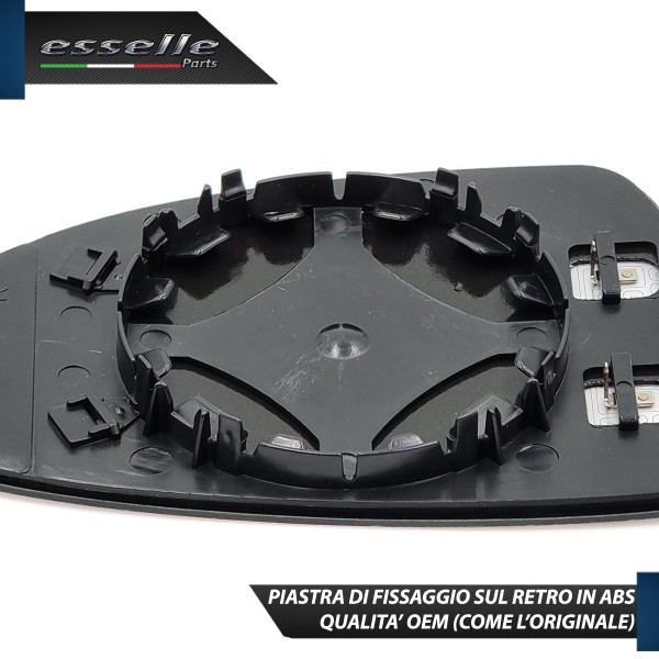 Specchietto Lato Passeggero Retrovisore Termico Laterale Di Ricambio Per Opel Corsa D