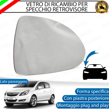 Specchietto Lato Passeggero Retrovisore Termico Laterale Di Ricambio Per Opel Corsa D Specchietto Lato Passeggero Retrovisore Termico Laterale Di Ricambio Per Opel Corsa D