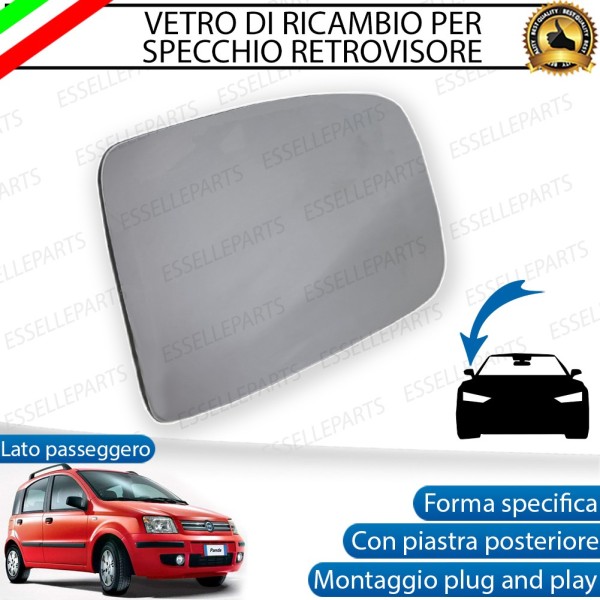 Specchietto Lato Passeggero Retrovisore Laterale di Ricambio per Fiat Panda MK2 FINO AL 2009