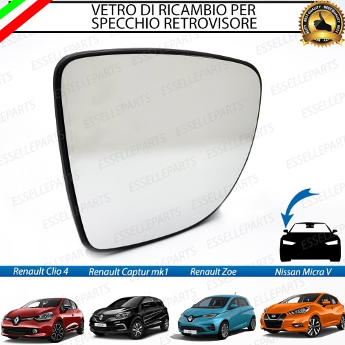 Specchietto Lato Passeggero Retrovisore Termico Laterale di Ricambio per RENAULT CAPTUR I