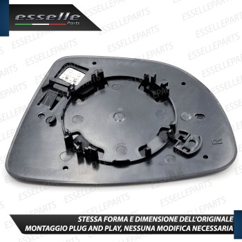 Specchietto Lato Passeggero Retrovisore Termico Laterale di Ricambio per RENAULT CAPTUR I