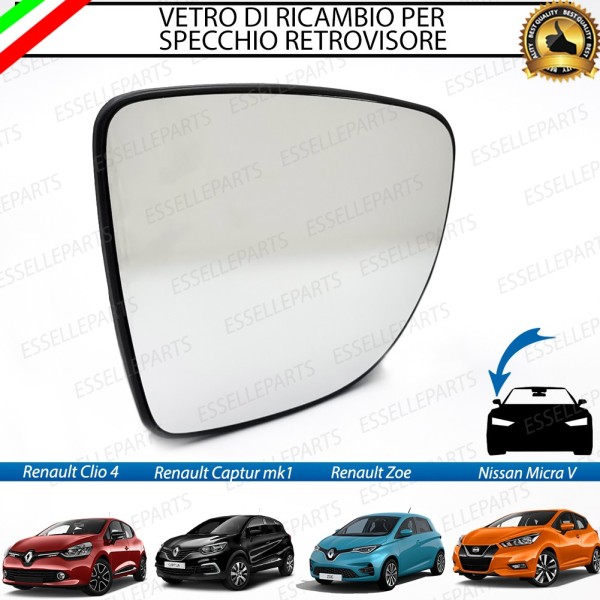 Specchietto Lato Passeggero Retrovisore Termico Laterale di Ricambio per NISSAN MICRA V