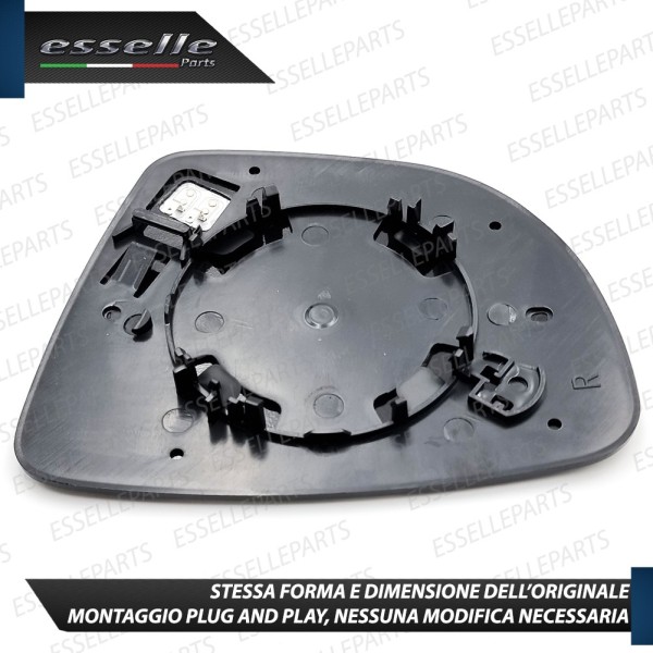 Specchietto Lato Passeggero Retrovisore Termico Laterale di Ricambio per NISSAN MICRA V