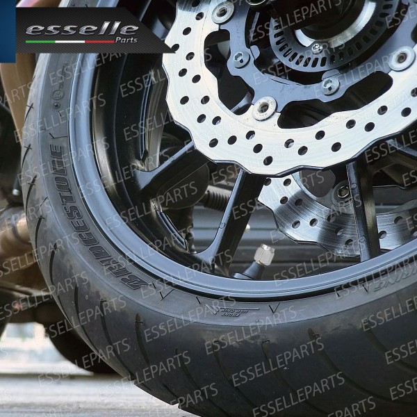 Set 2 Tappi Copri Valvola Coprivalvola Tappini In Alluminio Con Guarnizione