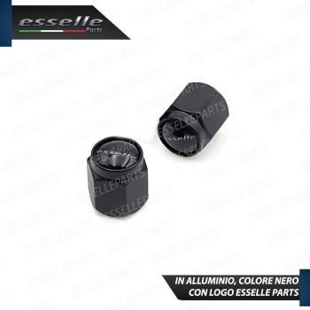 Set 2 Tappi Copri Valvola Coprivalvola Tappini In Alluminio Con Guarnizione Set 2 Tappi Copri Valvola Coprivalvola Tappini In Alluminio Con Guarnizione