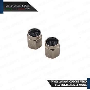 Set 2 Tappi Copri Valvola Coprivalvola Tappini In Alluminio Con Guarnizione Set 2 Tappi Copri Valvola Coprivalvola Tappini In Alluminio Con Guarnizione