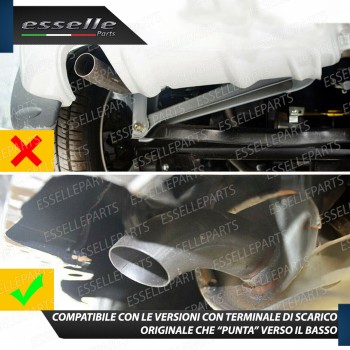 Terminale Di Scarico Doppio Marmitta per Opel Corsa E Finalino Cromato Inox Terminale Di Scarico Doppio Marmitta per Opel Corsa E Finalino Cromato Inox