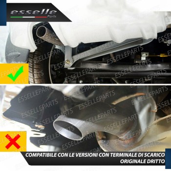 Terminale Di Scarico Doppio Marmitta per Honda Civic 6G Finalino Cromato Inox Terminale Di Scarico Doppio Marmitta per Honda Civic 6G Finalino Cromato Inox
