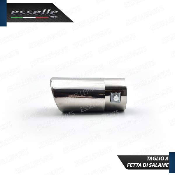 Terminale Di Scarico marmitta Finalino Cromato Per Honda Civic 6G Inox Ovale
