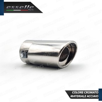 Terminale Di Scarico marmitta Finalino Cromato Per Honda CR-V MK1 Inox Ovale
