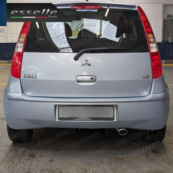 Terminale Di Scarico marmitta Finalino Cromato Per Mitsubishi Colt MK7 Inox Ovale