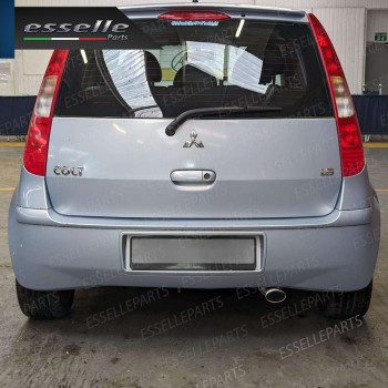 Terminale Di Scarico marmitta Finalino Cromato Per Mitsubishi Colt MK7 Inox Ovale Terminale Di Scarico marmitta Finalino Cromato Per Mitsubishi Colt MK7 Inox Ovale