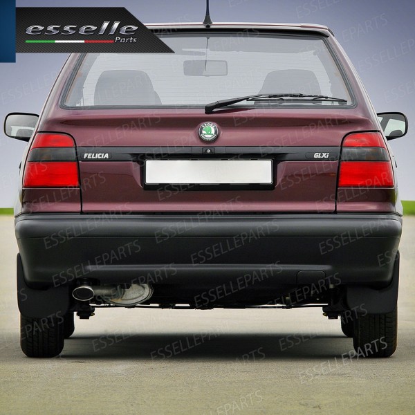 Terminale Di Scarico marmitta Finalino Cromato Per Skoda Felicia Inox Ovale