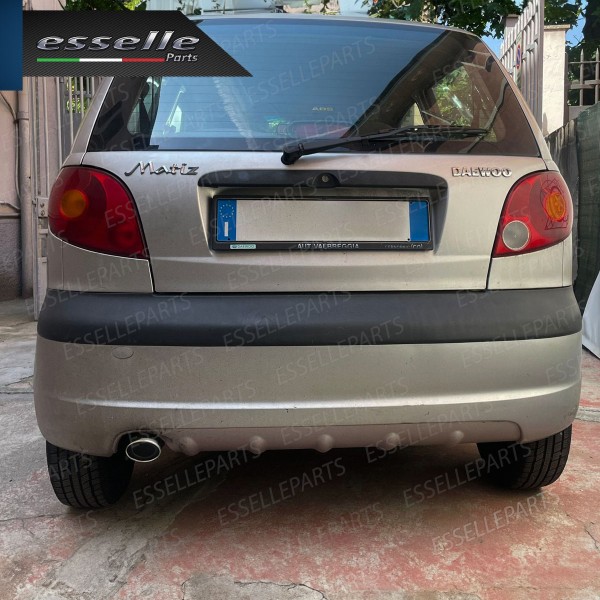 Terminale Di Scarico marmitta Finalino Cromato Per Daewoo Matiz Inox Ovale