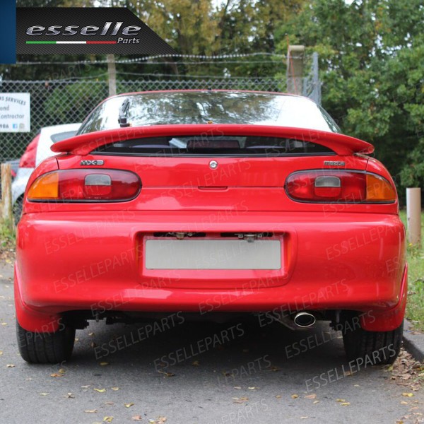 Terminale Di Scarico marmitta Finalino Cromato Per Mazda MX-3 Inox Ovale