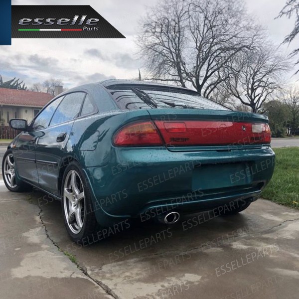 Terminale Di Scarico marmitta Finalino Cromato Per Mazda 323 F Inox Ovale