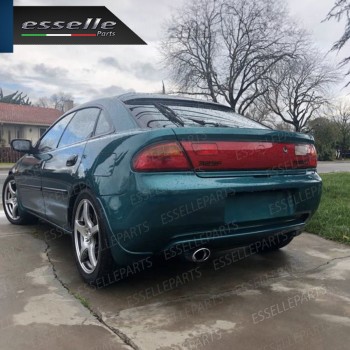 Terminale Di Scarico marmitta Finalino Cromato Per Mazda 323 F Inox Ovale