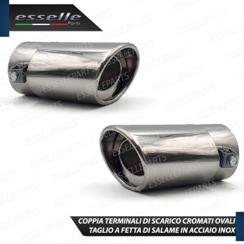 Coppia Terminali Di Scarico marmitta Finalino Cromato Per Chevrolet Captiva Restyling Ovale Coppia Terminali Di Scarico marmitta Finalino Cromato Per Chevrolet Captiva Restyling Ovale