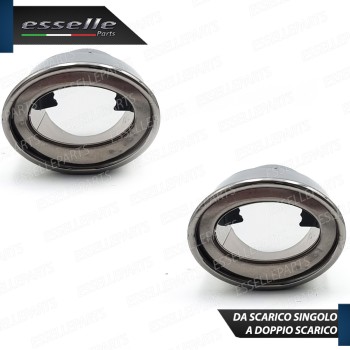 Coppia Terminali Di Scarico marmitta Finalino Cromato Per Chevrolet Captiva Restyling Ovale Coppia Terminali Di Scarico marmitta Finalino Cromato Per Chevrolet Captiva Restyling Ovale