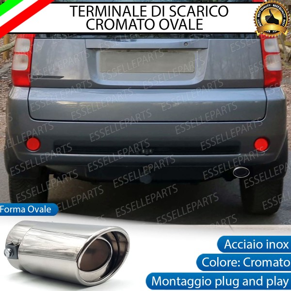 Terminale Di Scarico marmitta Finalino Cromato Per Honda HR-V MK1 Inox Ovale