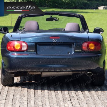 Terminale Di Scarico marmitta Finalino Cromato Per Mazda MX-5 MK2 Inox Ovale