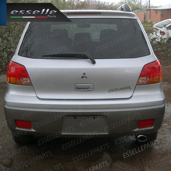 Terminale Di Scarico marmitta Finalino Cromato Per Mitsubishi Outlander MK1 Inox Ovale