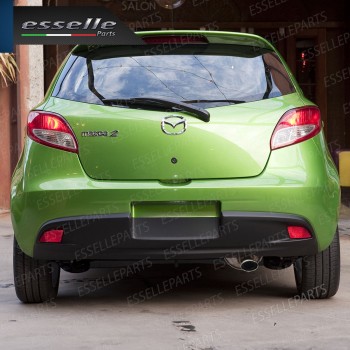 Terminale Di Scarico marmitta Finalino Cromato Per Mazda 2 MK2 Inox Ovale