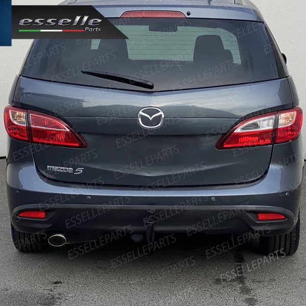 Terminale Di Scarico marmitta Finalino Cromato Per Mazda 5 MK2 Inox Ovale