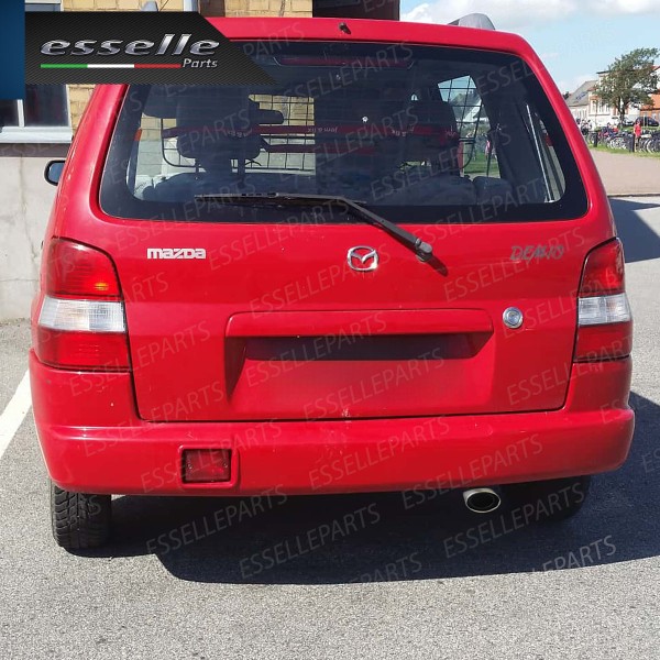 Terminale Di Scarico marmitta Finalino Cromato Per Mazda Demio Inox Ovale