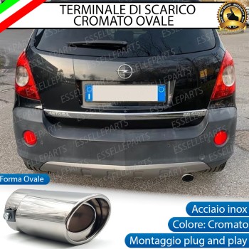Terminale Di Scarico marmitta Finalino Cromato Per Opel Antara Inox Ovale Terminale Di Scarico marmitta Finalino Cromato Per Opel Antara Inox Ovale