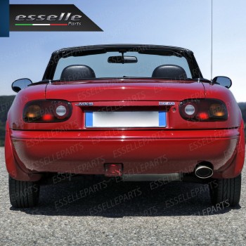 Terminale Di Scarico marmitta Finalino Cromato Per Mazda MX-5 Inox Ovale