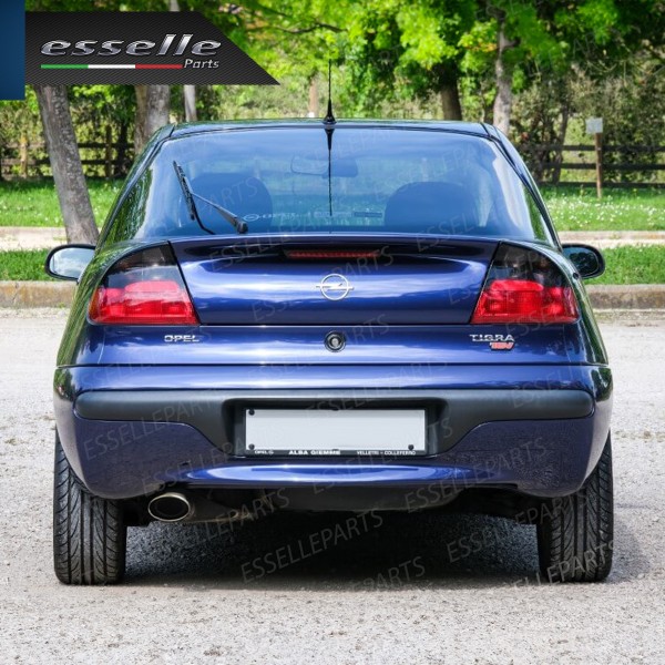 Terminale Di Scarico marmitta Finalino Cromato Per Opel Tigra Inox Ovale