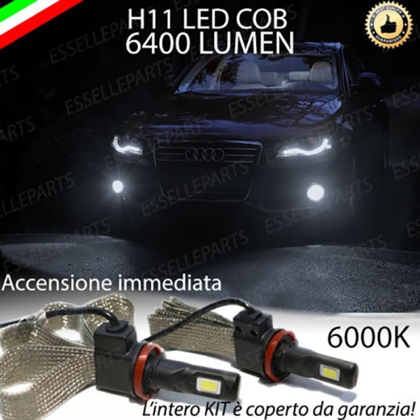 Kit Full LED Fendinebbia H11 6400 Lumen 6000K bianco AUDI A4 B8