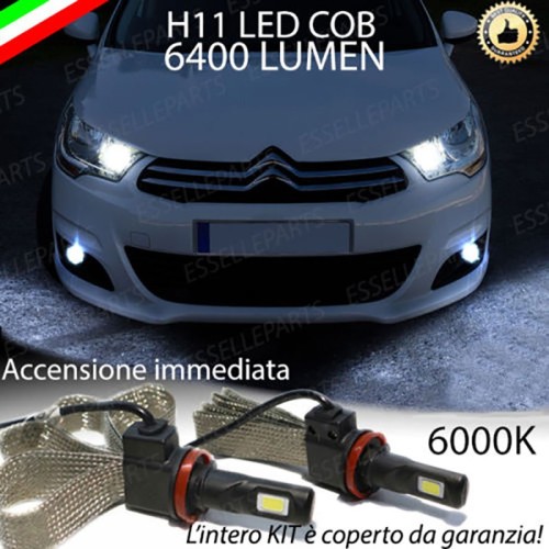 Kit Full LED Fendinebbia H11 6400 Lumen 6000K bianco CITROEN C4 MK2