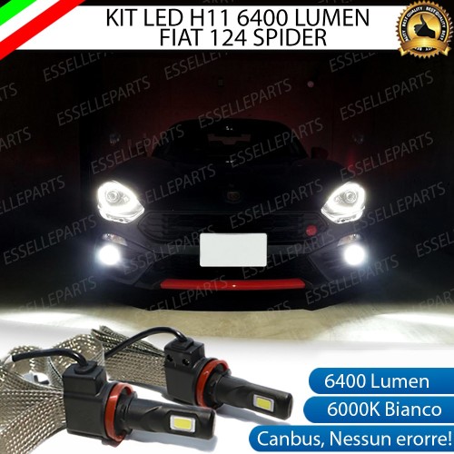 Kit Full LED Fendinebbia H11 6400 LUMEN 124 Spider Abarth