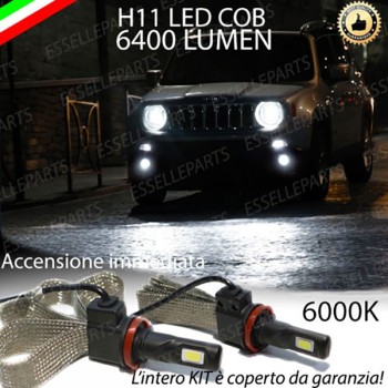 Kit Full LED Fendinebbia H11 6400 Lumen 6000K bianco JEEP RENEGADE Kit Full LED Fendinebbia H11 6400 Lumen 6000K bianco JEEP RENEGADE