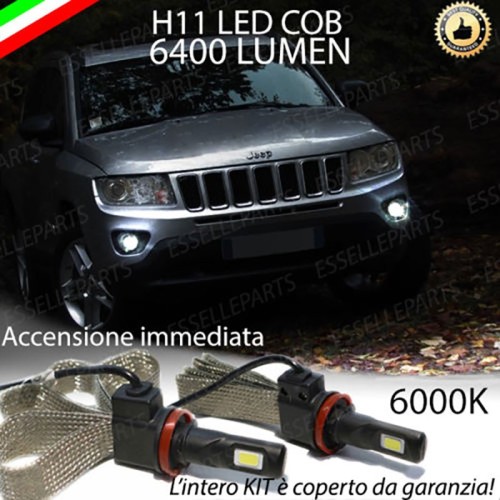 Kit Full LED Fendinebbia H11 6400 LUMEN JEEP COMPASS