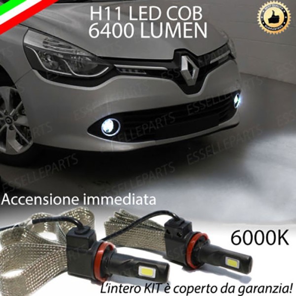 Kit Full LED Fendinebbia H11 6400 Lumen 6000K bianco RENAULT CLIO 4
