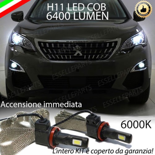 Kit Full LED Fendinebbia H11 6400 LUMEN PEUGEOT 3008 II