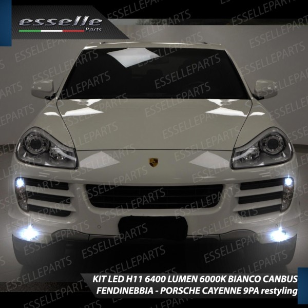 Kit Full LED Fendinebbia H11 6400 Lumen 6000K bianco PORSCHE CAYENNE MK1