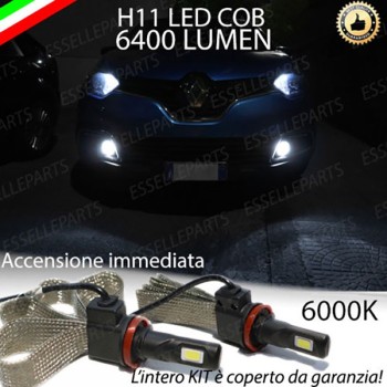 Kit Full LED Fendinebbia H11 6400 Lumen 6000K bianco RENAULT CAPTUR