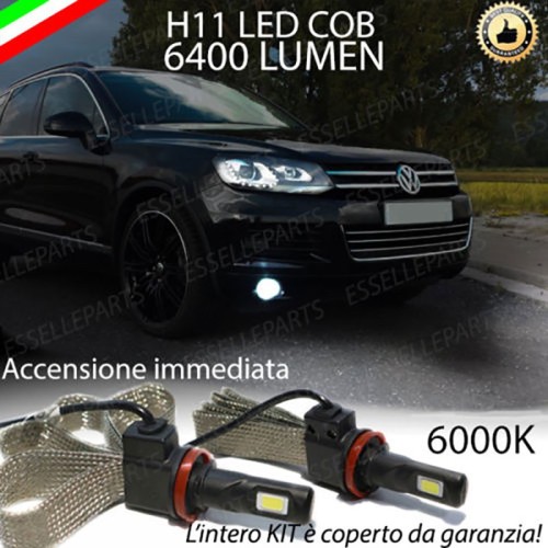 Kit Full LED Fendinebbia H11 6400 Lumen 6000K bianco VW TOUAREG 7P dal 2014 in poi