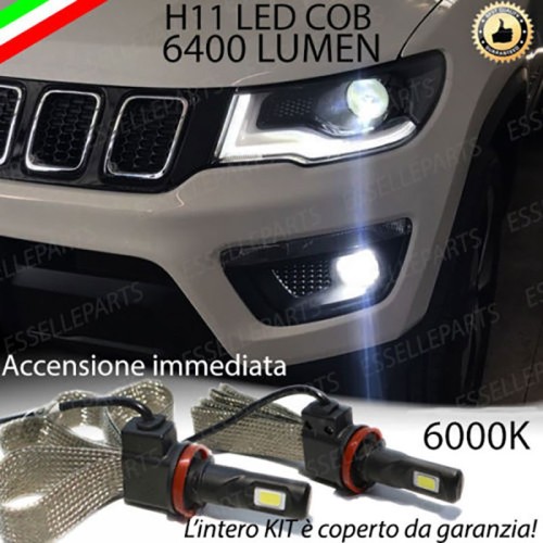 Kit Full LED Fendinebbia H11 6400 LUMEN JEEP COMPASS II
